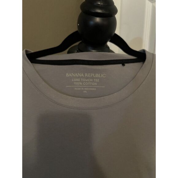 Banana‎ Republic Men's Luxe Touch Crewneck Gray T-Shirt XXL - Picture 2 of 2